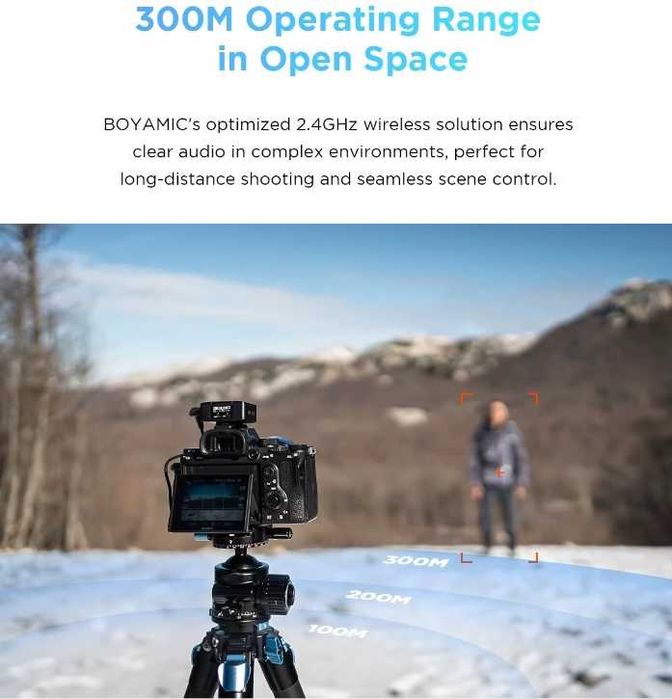 Бездротовий петличний мікрофон boya boyamic