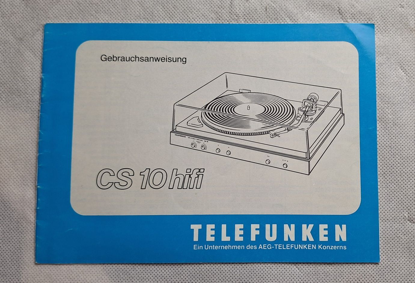 Instrukcja obsługi gramofon Telefunken CS 10