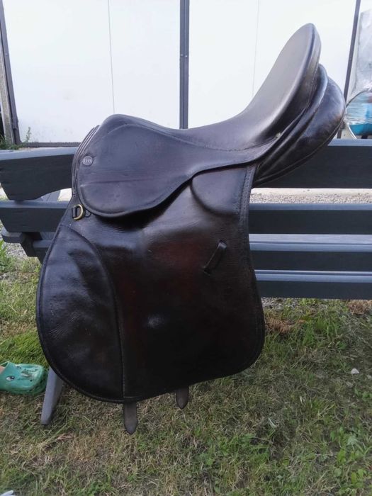 siodło wszechstronne HB GP brązowe 16'' 16cali skóra naturalna