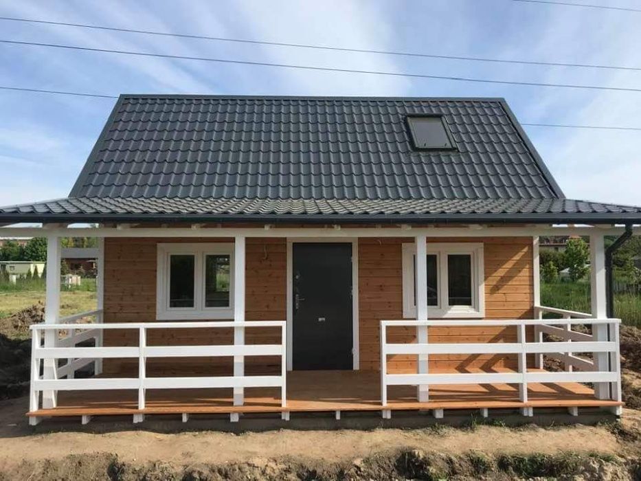Domek z antresolą 35 m2 Letniskowy lub Całoroczny,