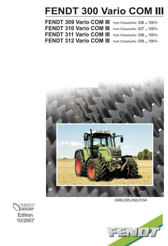 Instrukcja napraw Fendt Vario 309, 310, 311, 312 COM III PL