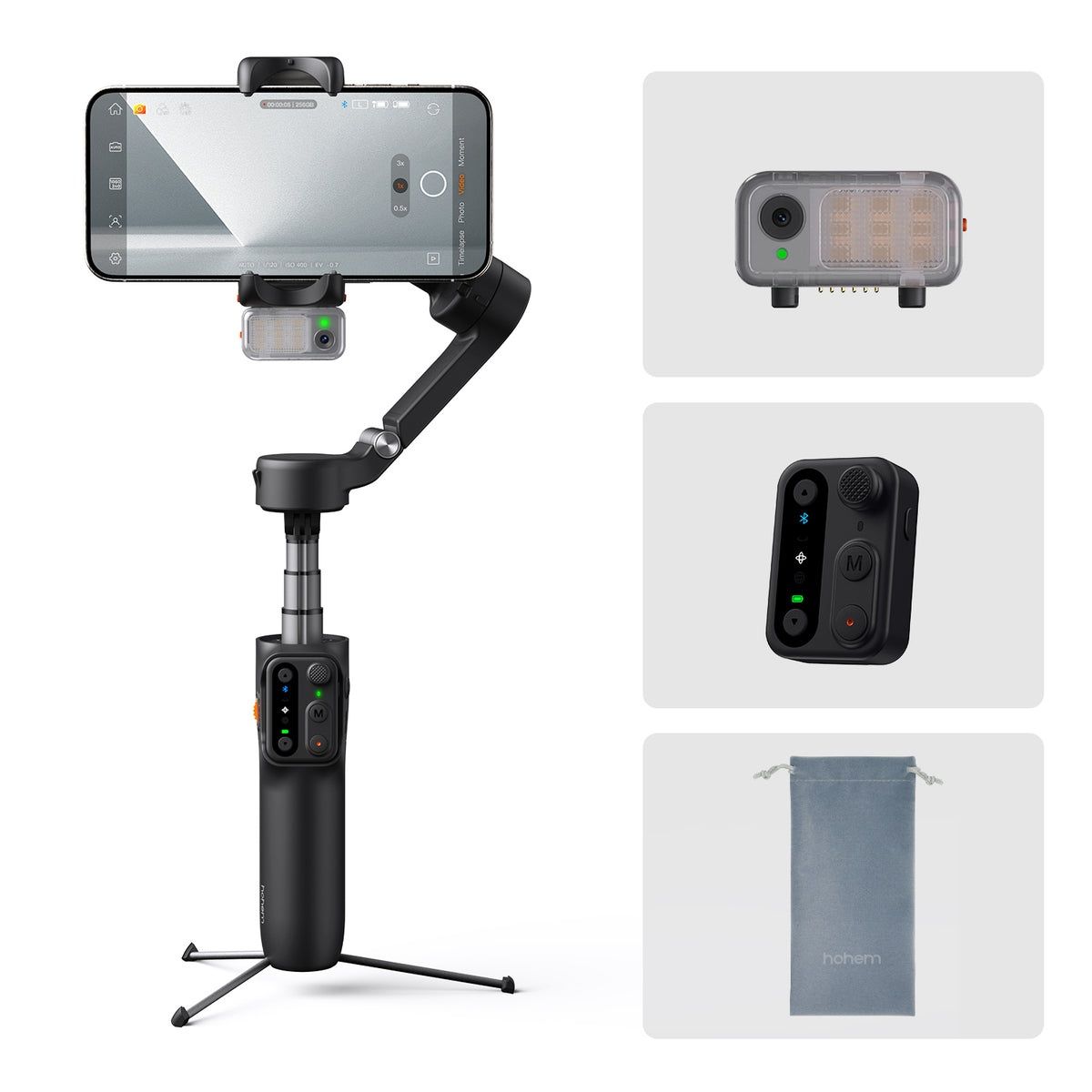 Стабілізатори зйомки Hohem iSteady M7, Hohem V3 Black/White