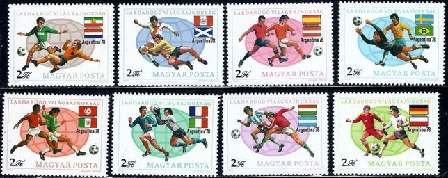 Венгрия 1978 футбол спорт - MNH XF - полная серия в люксе