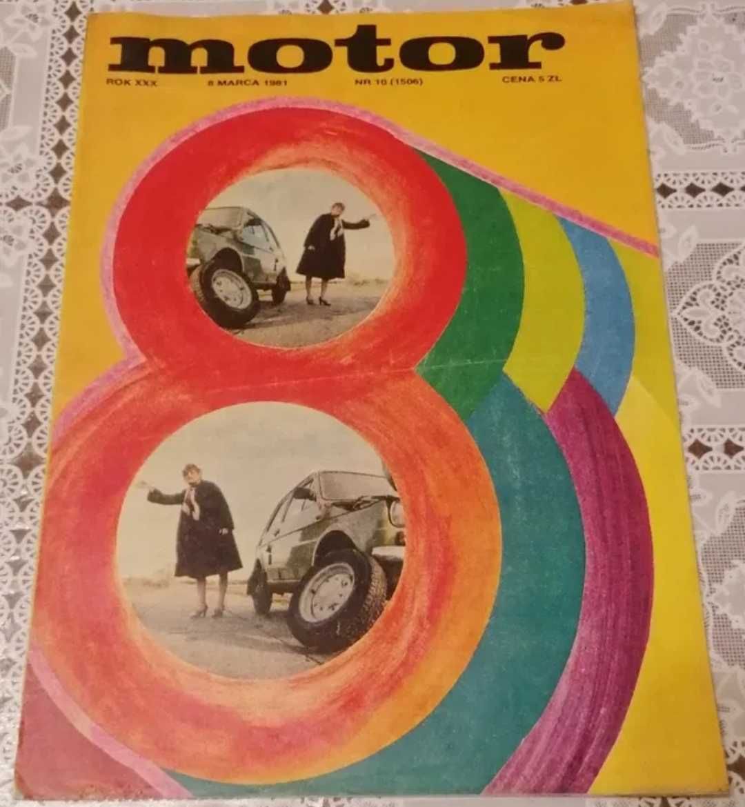 Gazeta MOTOR nr 10 1981 maluch polmozbyt Trabant 601 fiat 125p Mazda