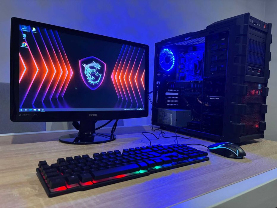 Zestaw Do Gier i5 4x3.7Ghz/Mocna Grafika/Ram-16GB/SSD+500GB/Monitor 22