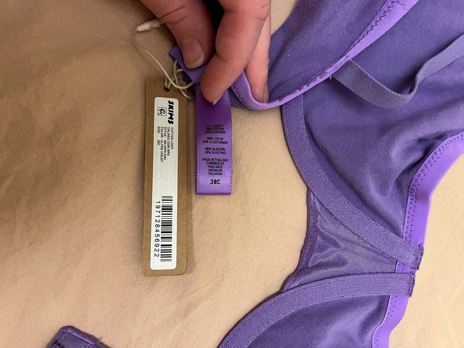 Бюстгальтер. Cotton logo Demi bra. Skims. 85C