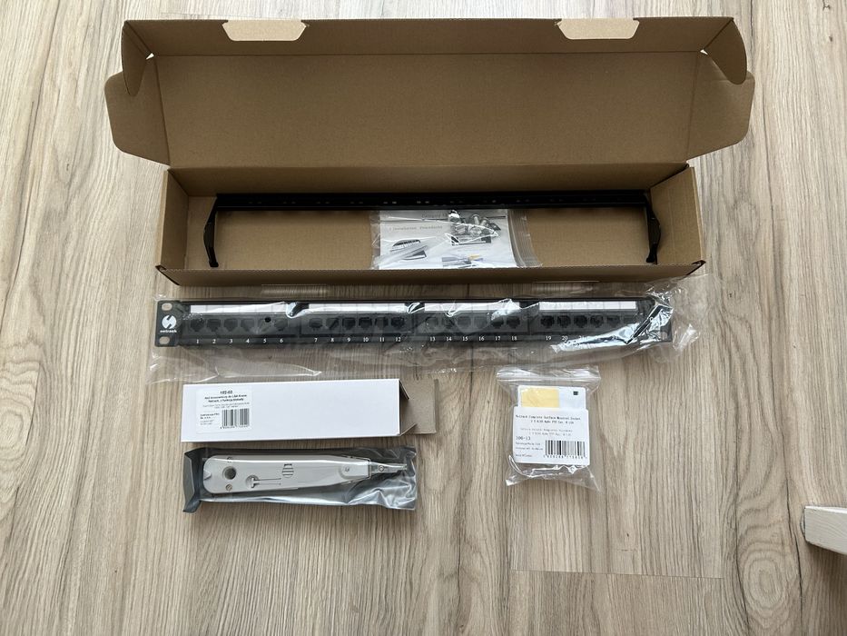 Patch Panel, Nóż Krone, Gniazdo Rj45