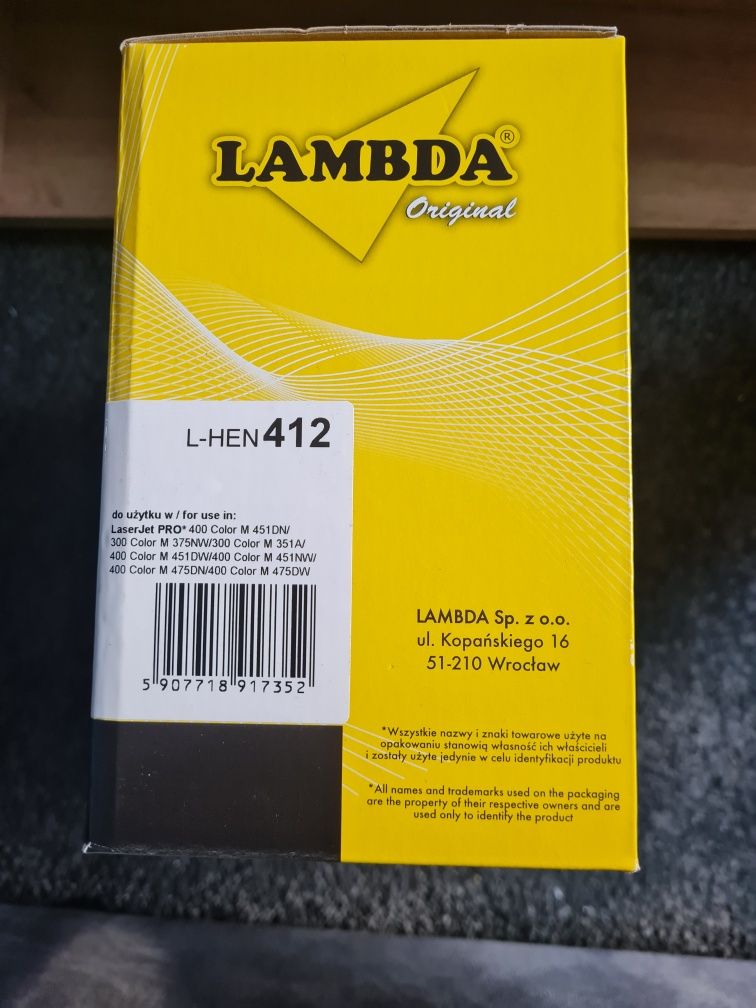 Toner L-HEN412 Yellow