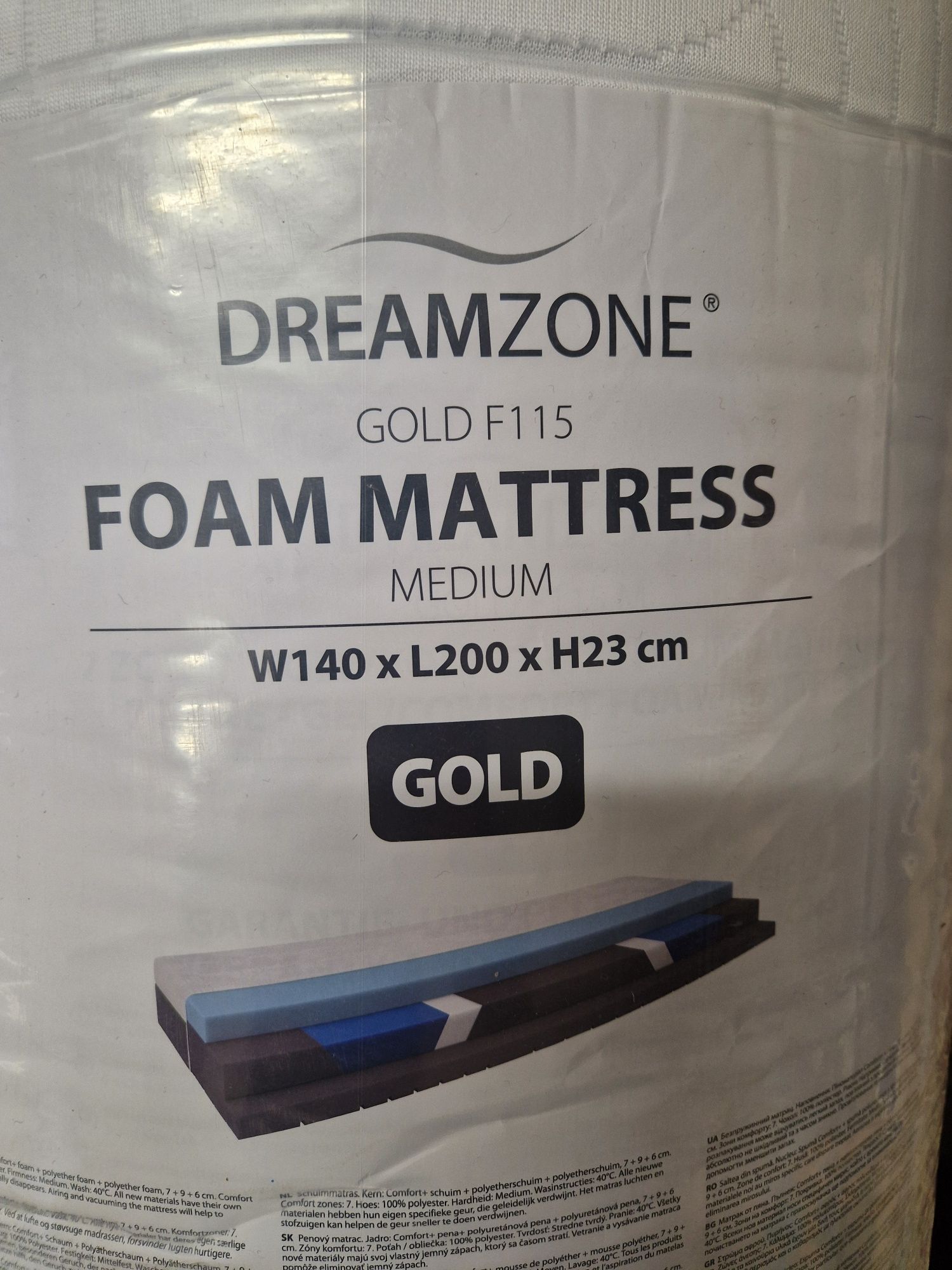 Nowy materac 140x200 F115 Gold Wellpur, cena w sklepie  5499 zł
