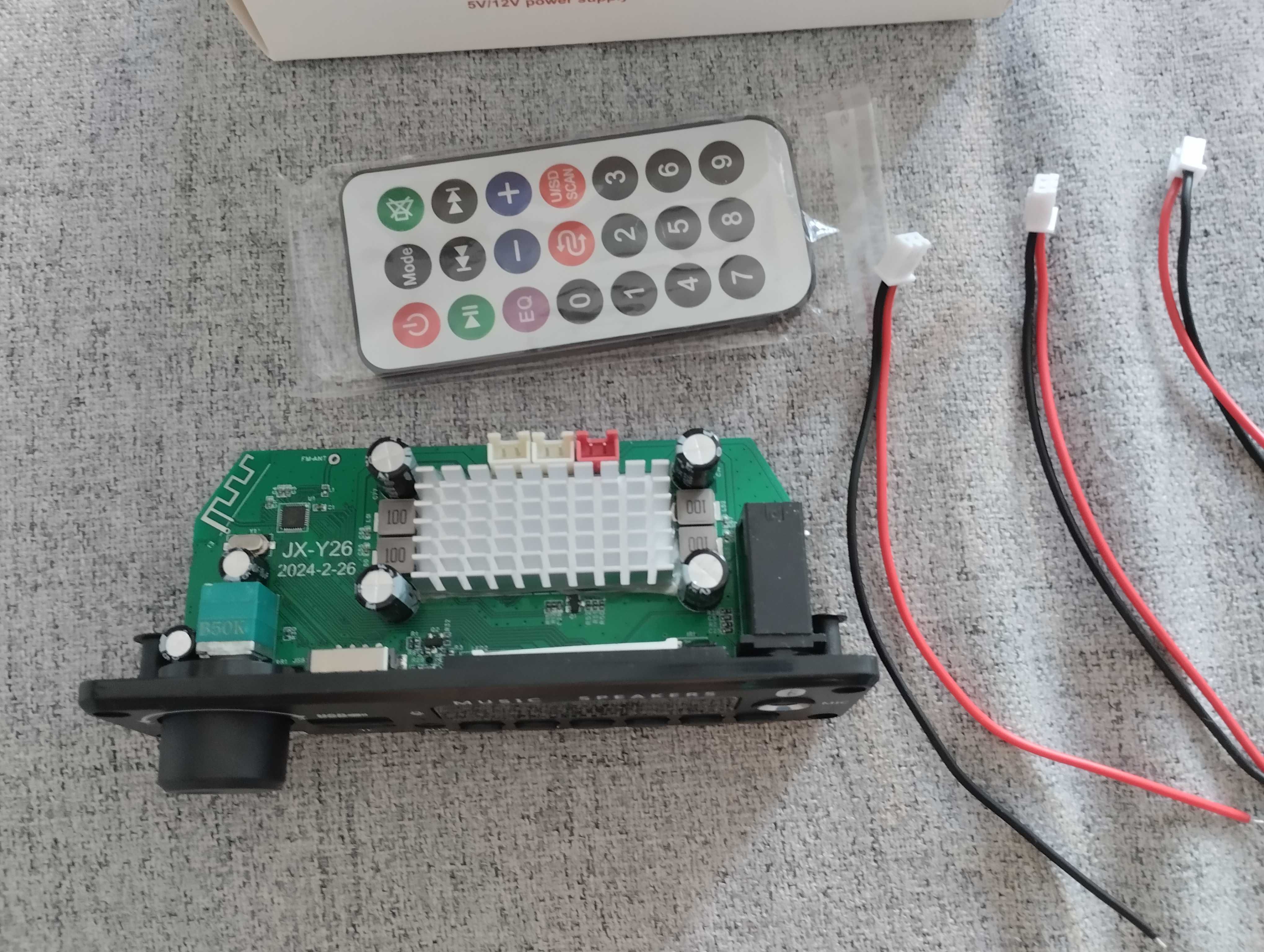 Wzmacniacz 2×200w do wieży głośników  Bluetooth mp3 radio aux