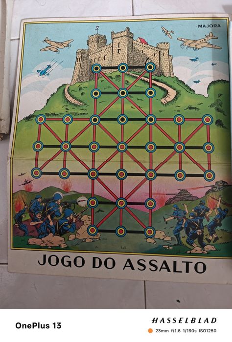 Jogo do Assalto tabuleiro Vintage Majora