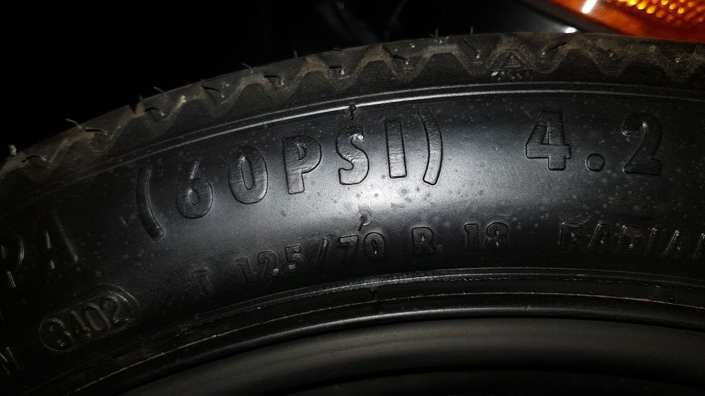 Vw koło dojazdowe