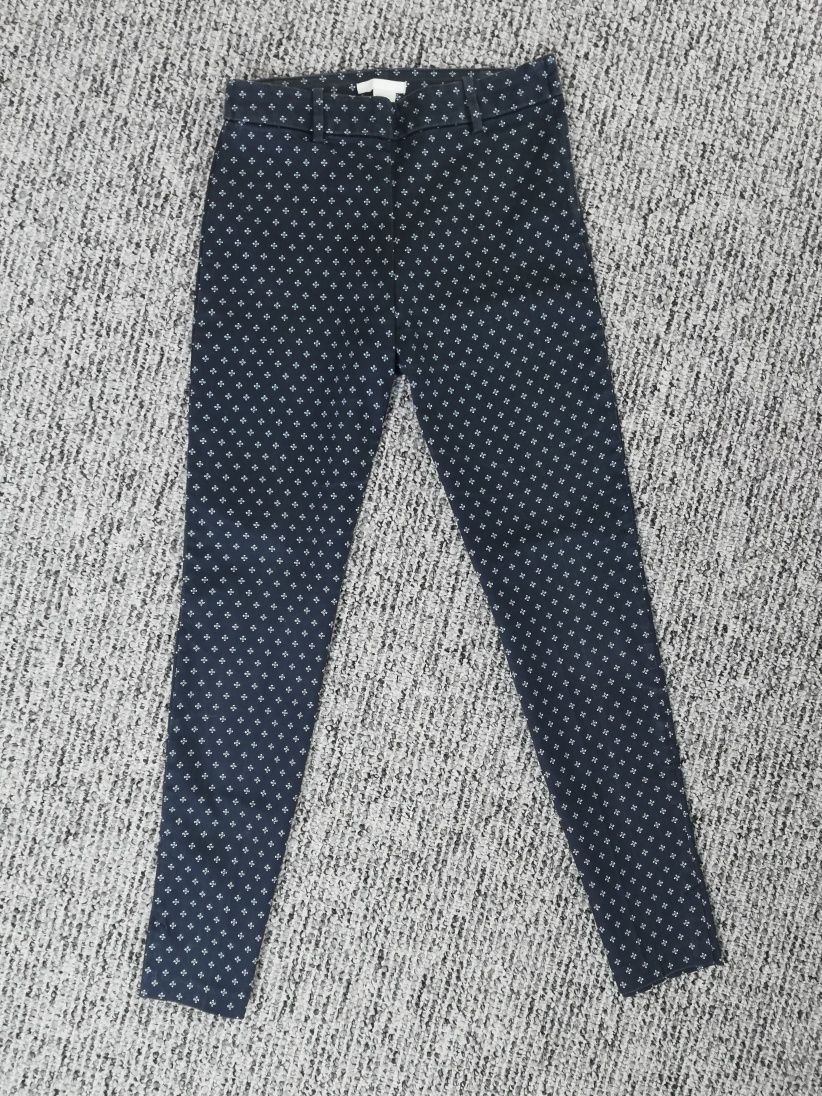 Cygaretki rurki spodnie eleganckie 34 H&M kanty