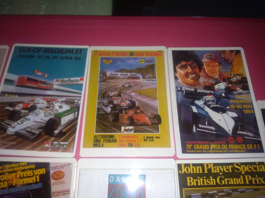 Formula 1 - 11 calendários de cartazes 1984