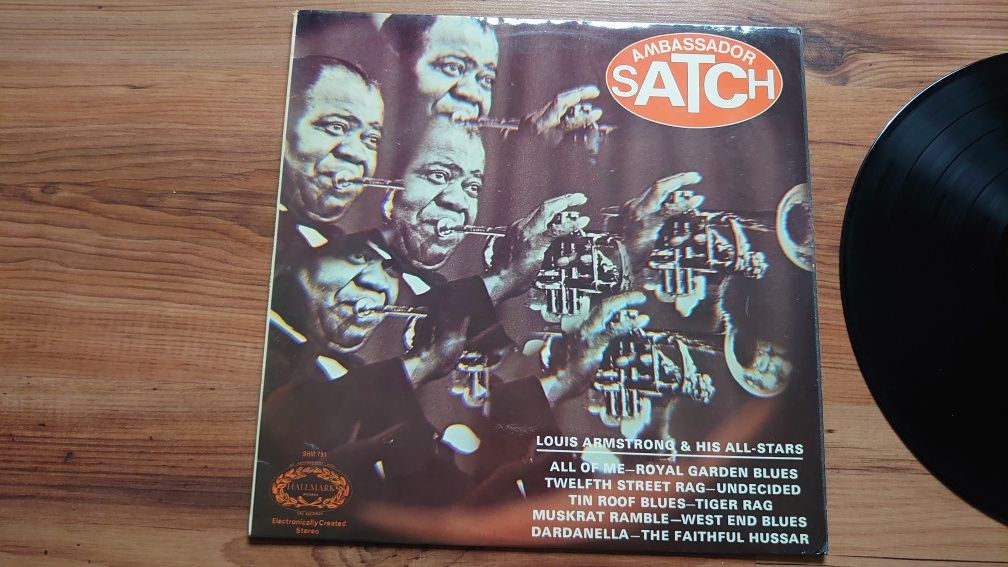 Ambassador Satch Louis Armstrong & his all-stars Jazz UK press Lp