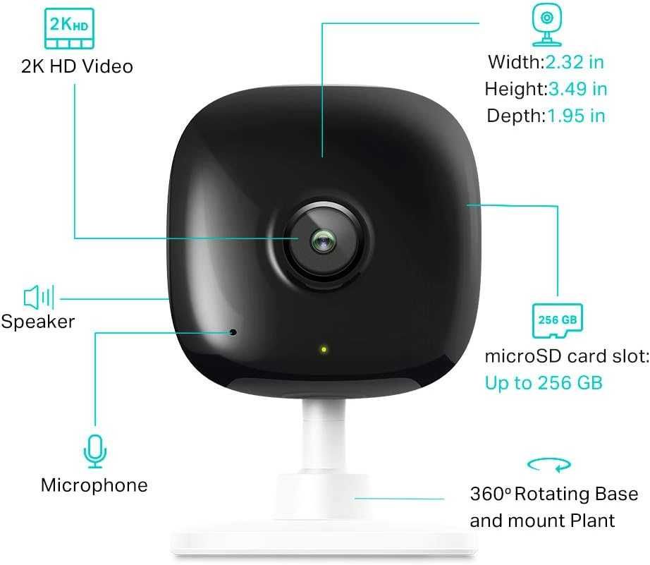 Камера TP-Link Kasa Smart. Видеоняня. 1080p. FHD. Ночное видение.