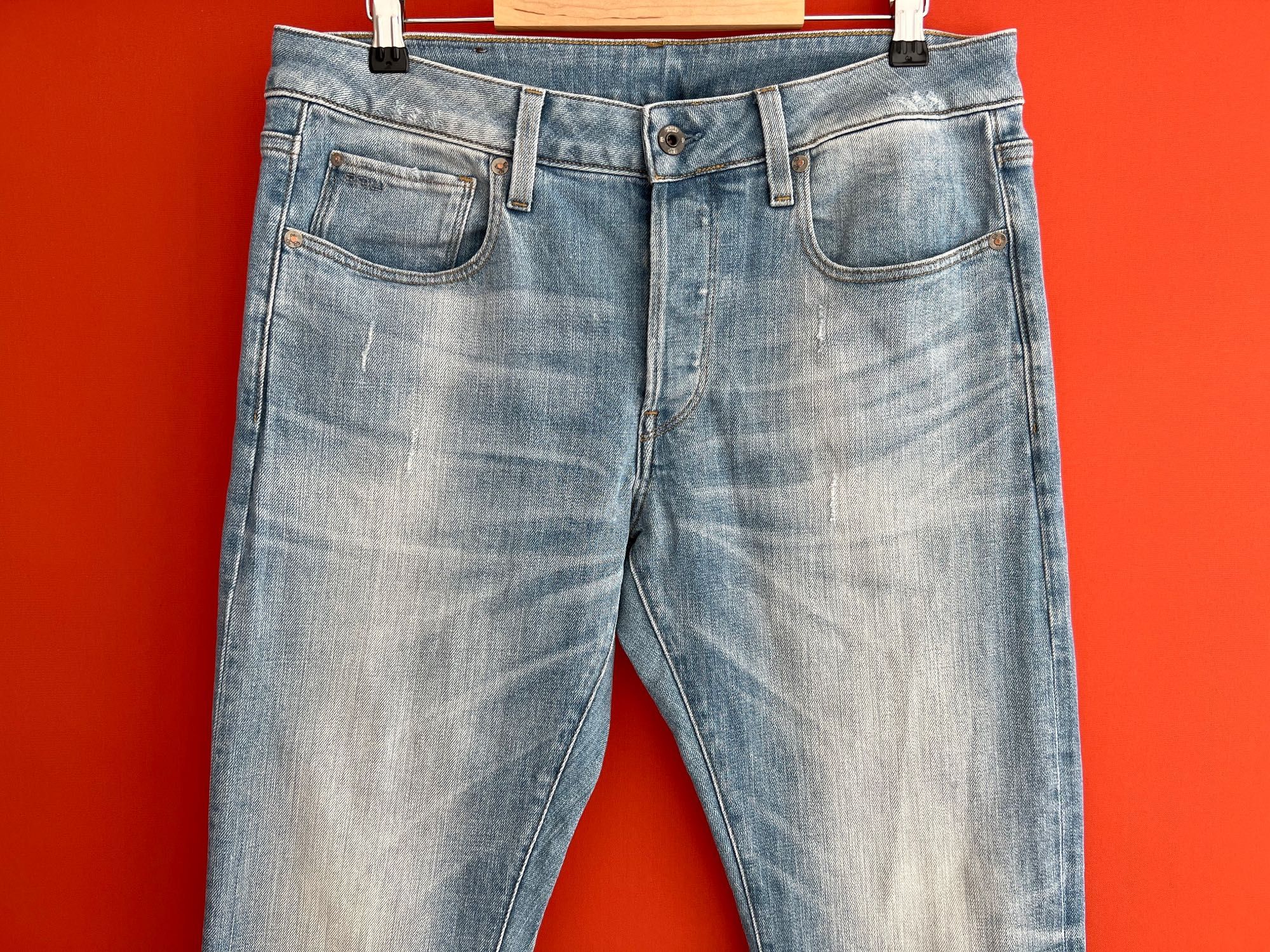 G-Star Raw 3301 slim оригинал мужские джинсы штаны размер 33 34