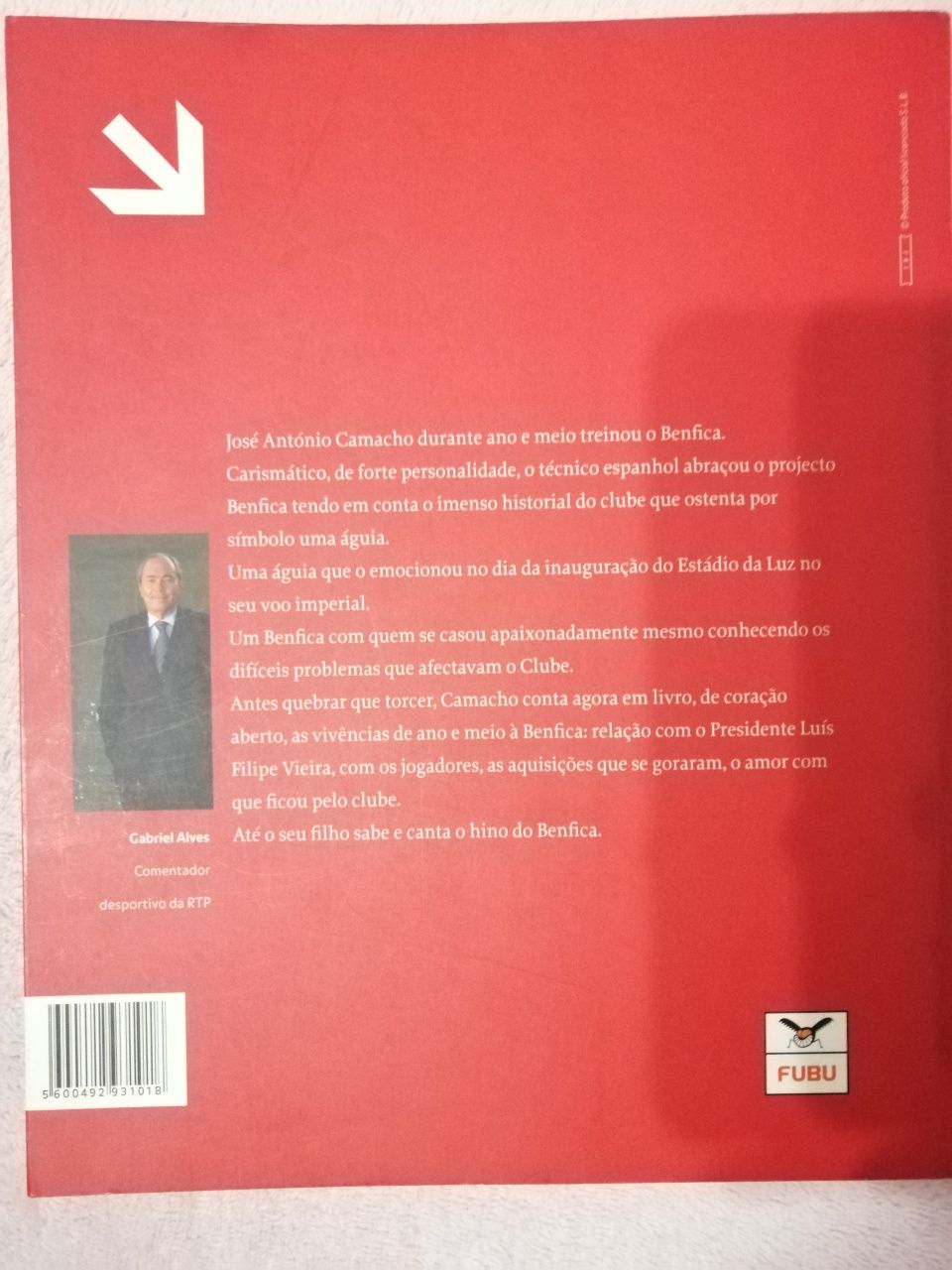 Livro Camacho - Um ano e meio à Benfica