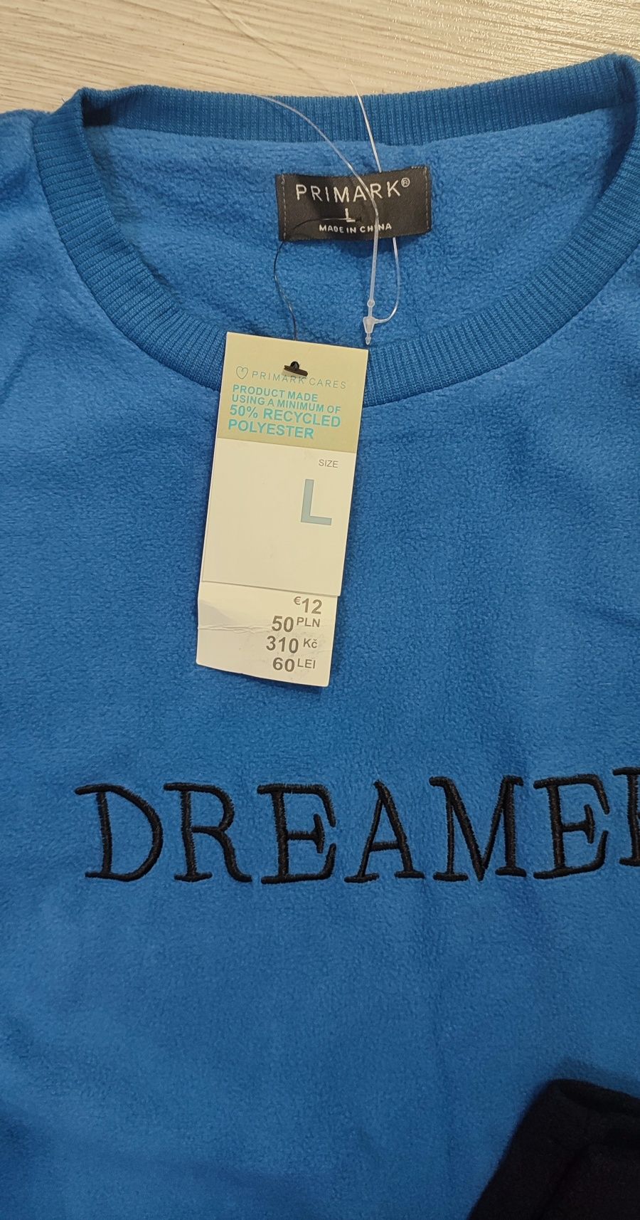 Флісова чоловіча піжама Primark L Блакитний