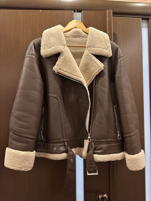 Жіноча дублянка (коричнева)