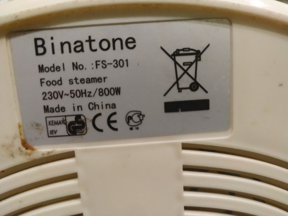 Продам пароварку binatone fs 301