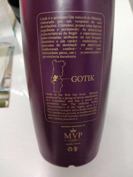 Garrafa Gin Gotik Santarem