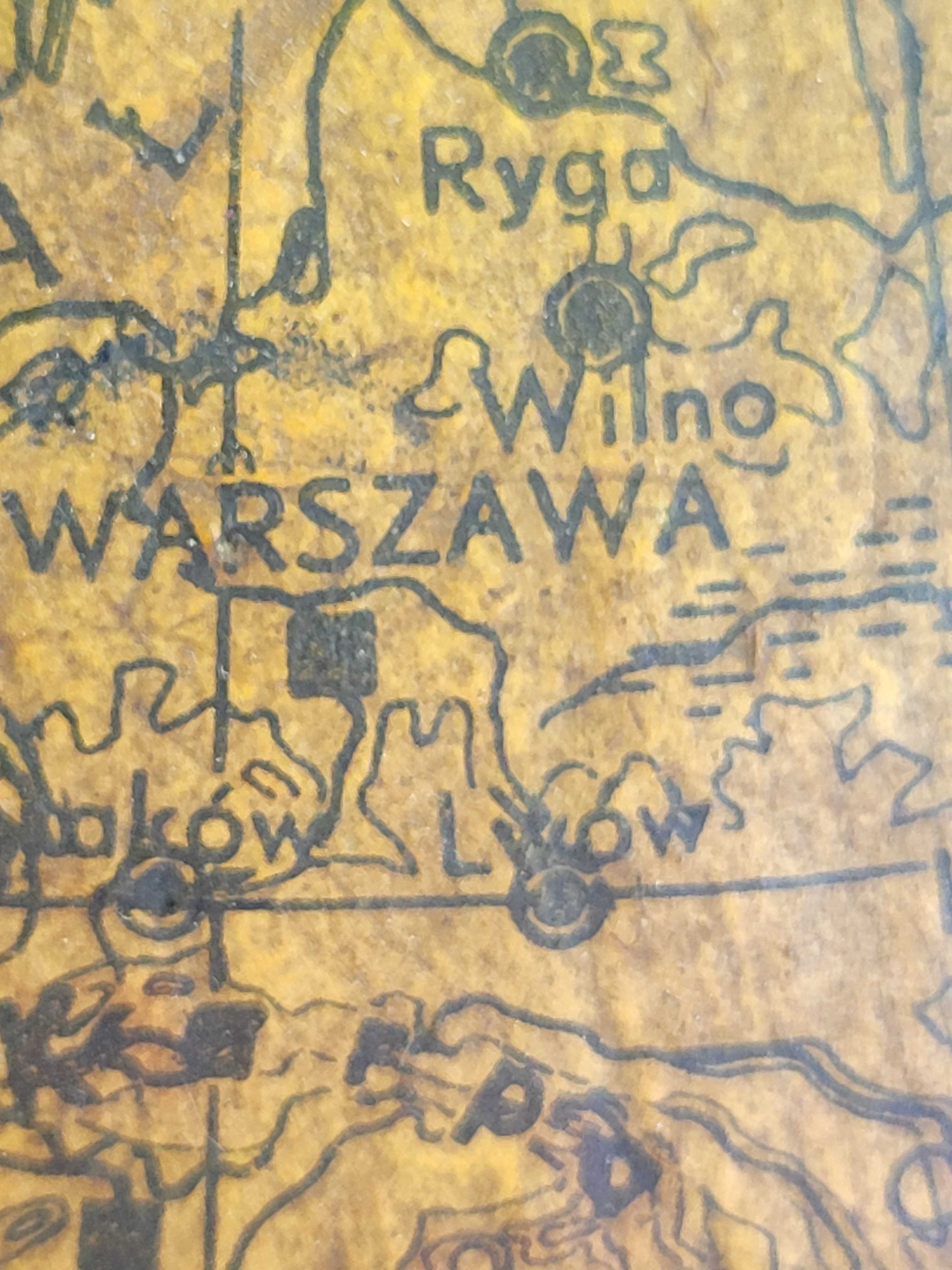 Stary globus geograficzny Wuttke i Lorentski Warszawa