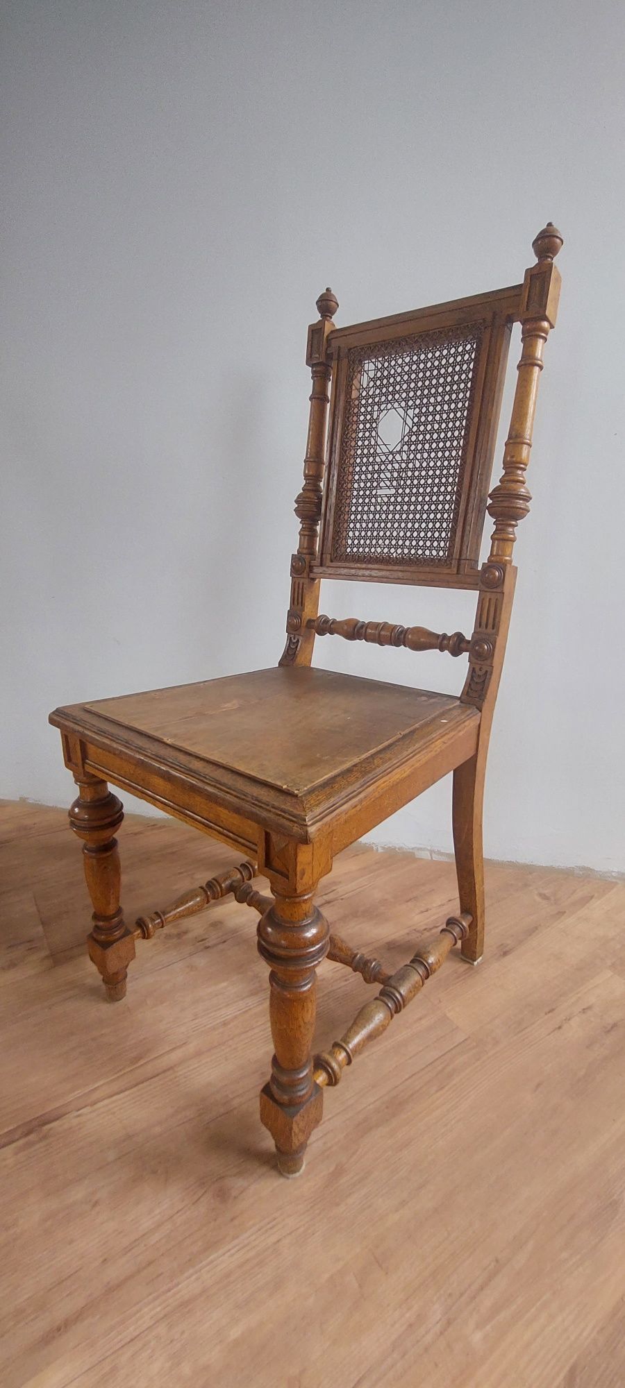 Komplet -  stół i 3 krzesła, antyki , meble , krzesło