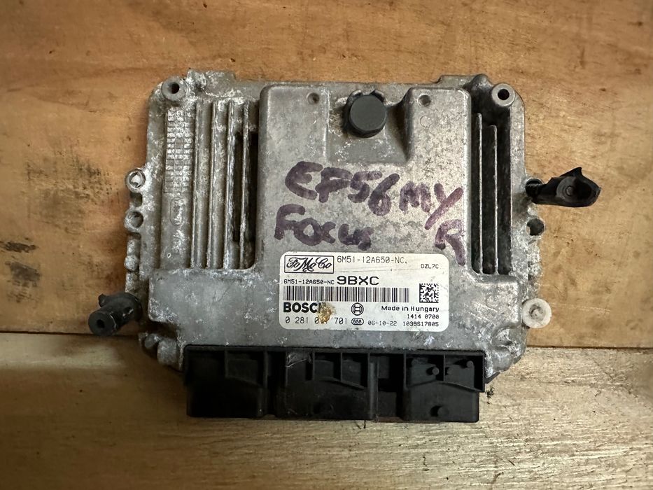 Centralina do Motor Ford Focus 2 1.6 TDCI 0281.011.701 \ 6M51.12A650NC