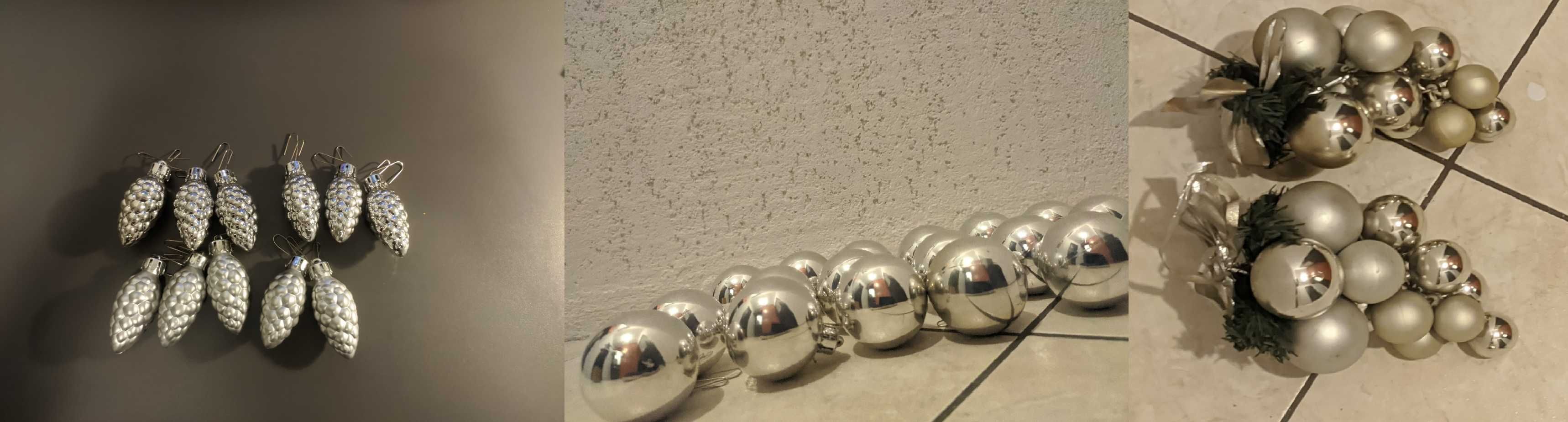 Zestaw ozdób na choinke, lampki 16.5 metra, ozdoby(bombki) 129 sztuk