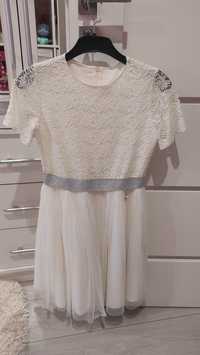 Sukienka biała  dla dziewczynki 164
