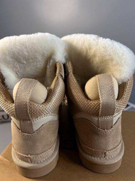 Уггі кросівки  зимові уги ловмел пісочні  UGG lowmel
