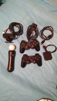 Playstation PS3 Super Slim com 2 comandos+PS Move+Ps Eye+9 jogos