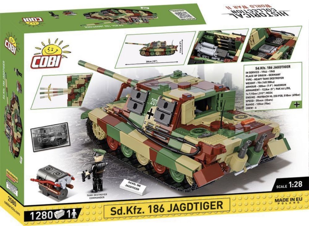 Klocki cobi 2580 czołg Jagdtiger