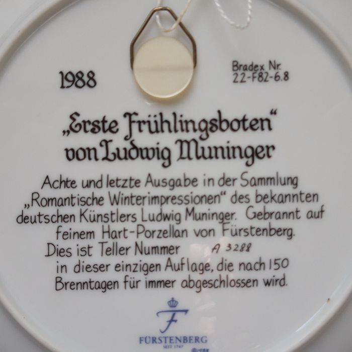 Коллекционная тарелка. Германия.