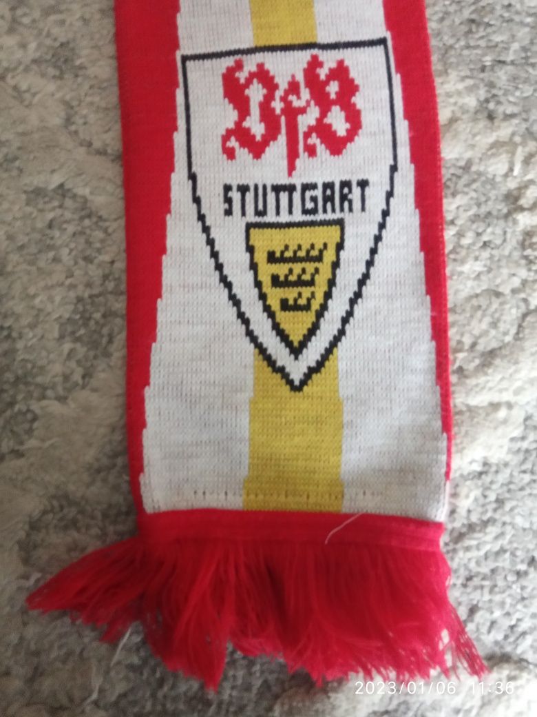 Szalik VFB Stuttgart oldschool retro dwustronny Niemcy