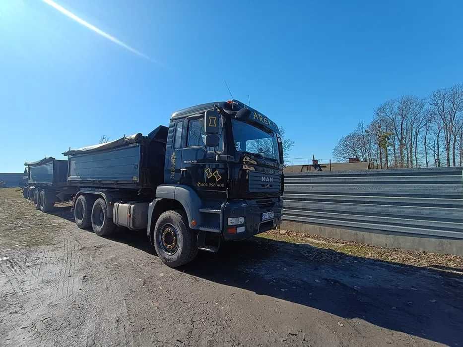 MAN TGA 6x4 wywrotka +przyczepa Zamiana