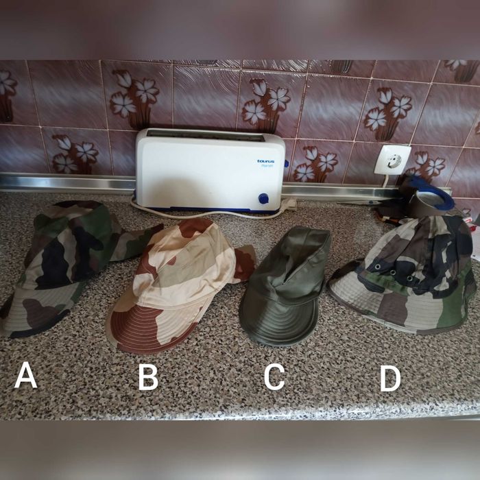 Chapéus do Exército Francês novos bonés e boonies camuflados
