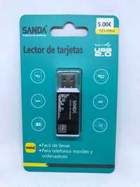 Mini Pen USB leitor de múltiplos cartões de memória (Micro SD/MS/etc)