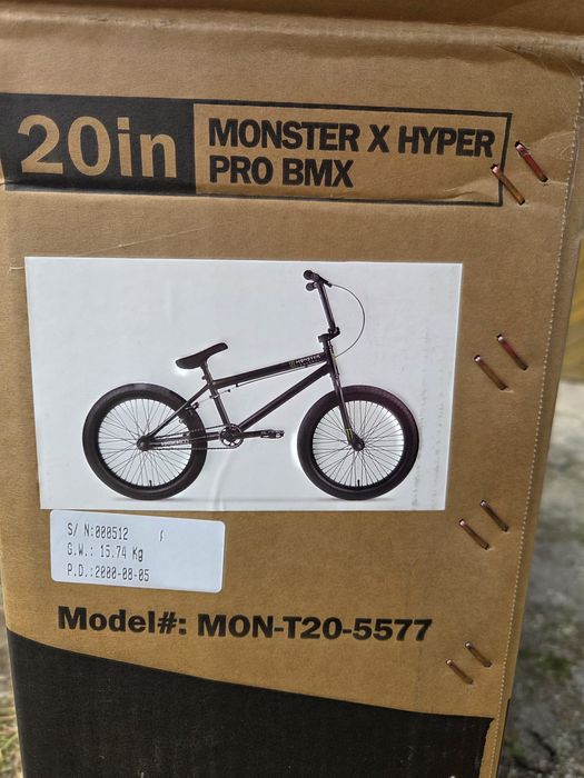 Monster X Hyper bike pro BMX, nowy rower.