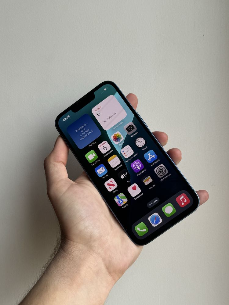 iPhone 13 256 Gb Blue Neverlock АКБ 88% Официальный