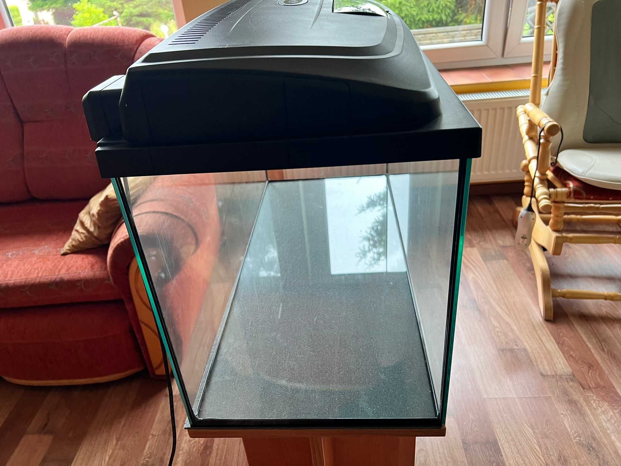 Akwarium 80 cm 112 L Pokrywa Aquael Świetlówka Leddy Tube 14W