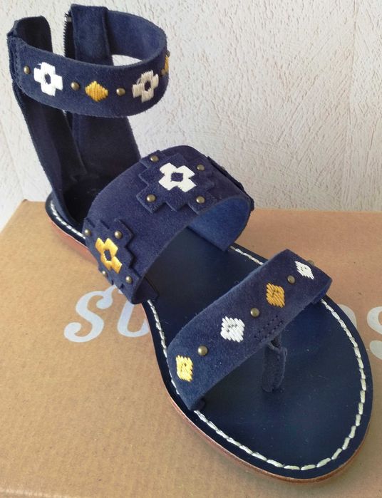 замшевые сандалии Soludos 25 см