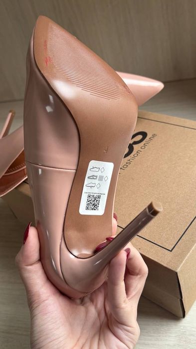 Nude Patent Heels ASOS