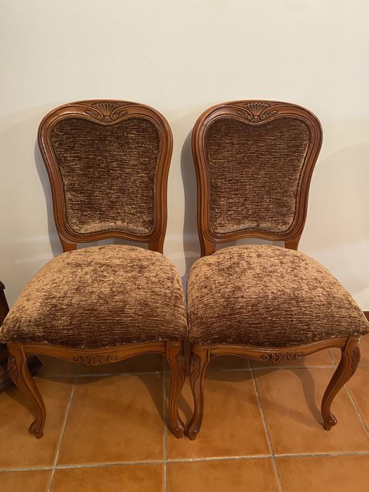 Conjunto completo de sala em madeira cerejeira