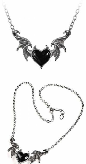 Vendo colar e pendente novo gótico blacksoul alchemy