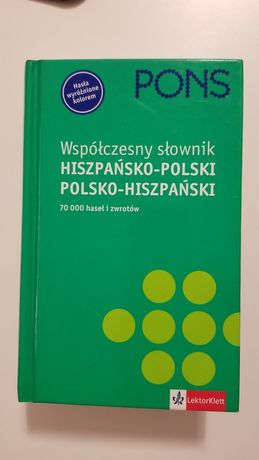 Współczesny słownik hiszpańsko-polski polsko-hiszpański PONS