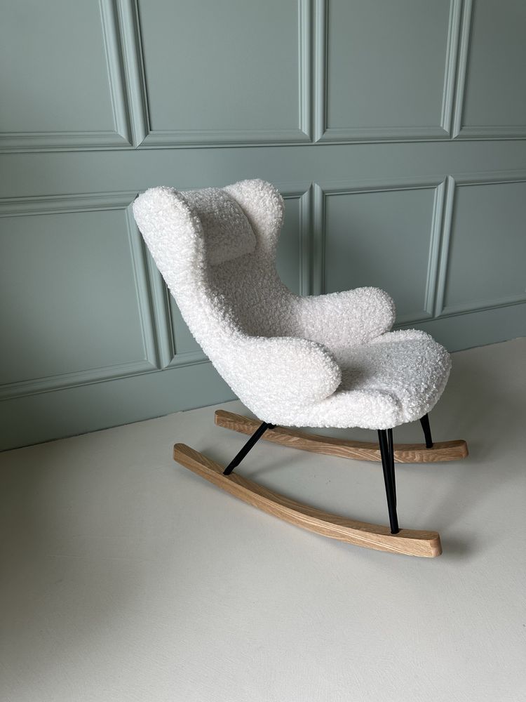 Fotel bujany dzięcięcy Cuddly Biały Miloo Home
