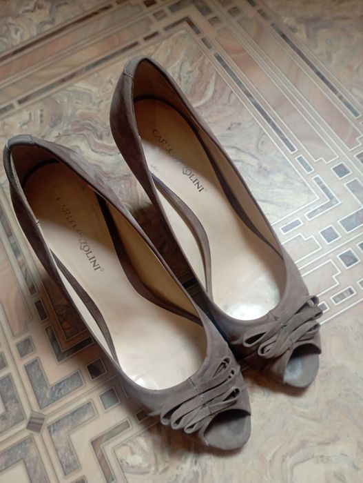 Босоніжки туфлі с відкритим пальчиком 39 шкіра, Carlo Pazolini, кожа