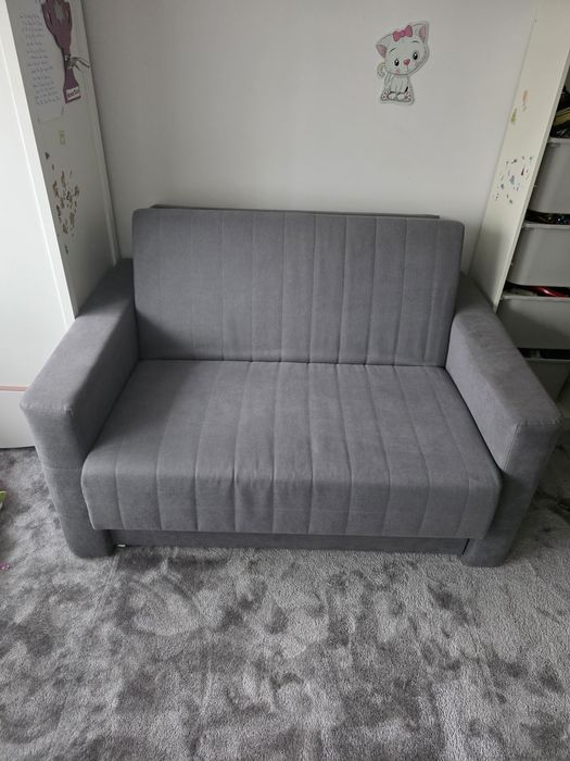 DOMO 2 Sofa amerykanka szara